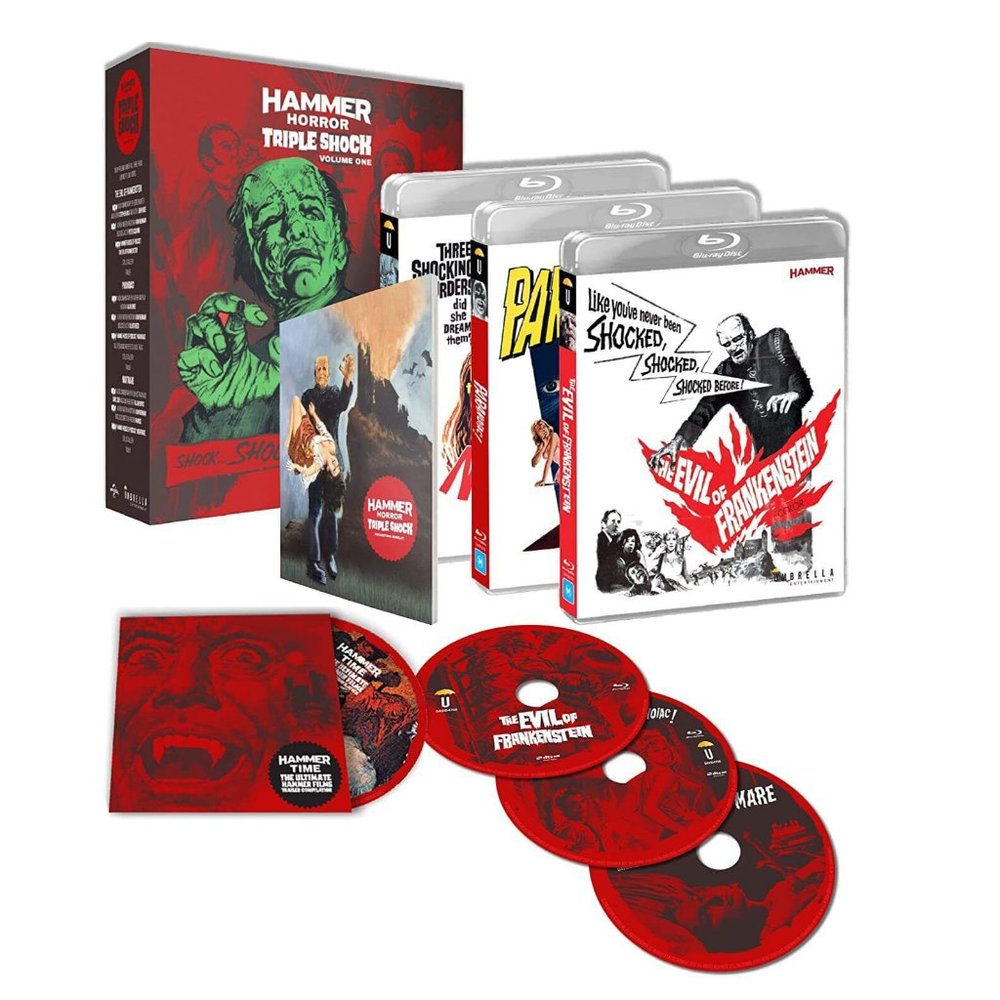 Hammer Triple Shock Collection Volume 1: The Evil of Frankenstein / Paranoiac /